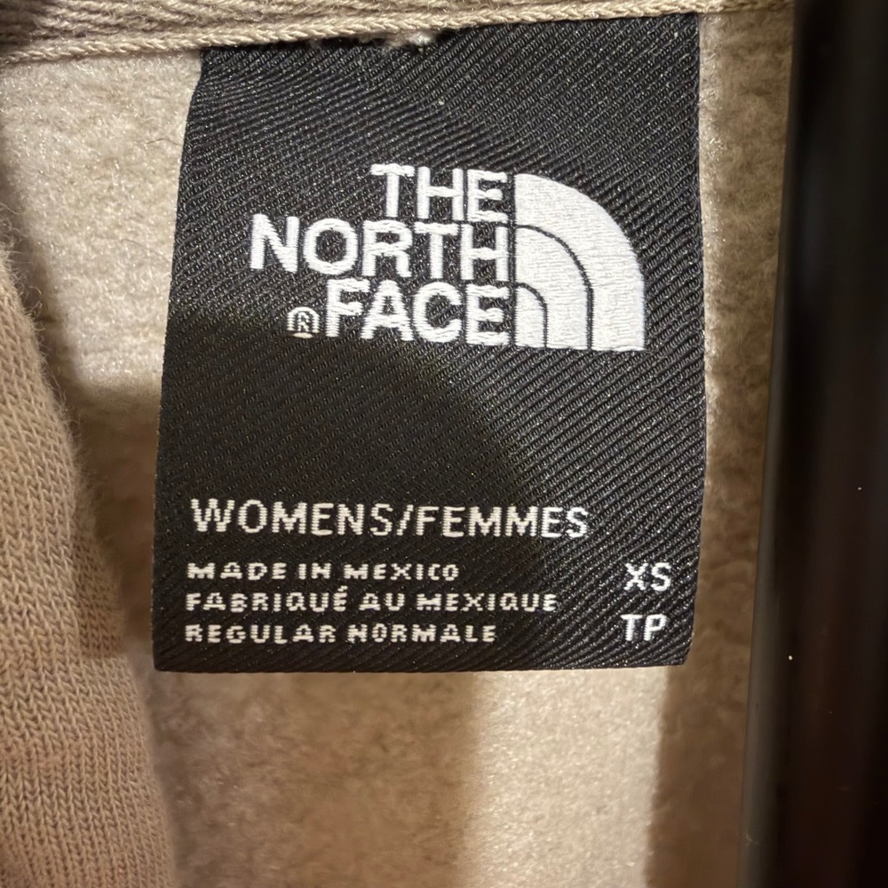 The North Face Womens Tan Leopard Logo Pullover Hoodie NF0A4M4M XS - Picture 5 of 8